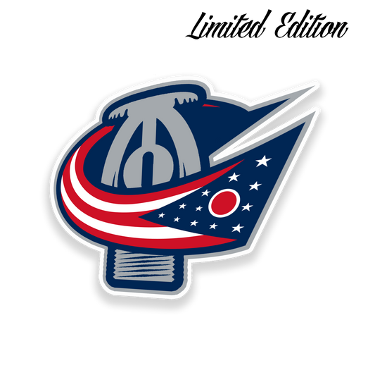 Blue Jackets Fitter Sticker