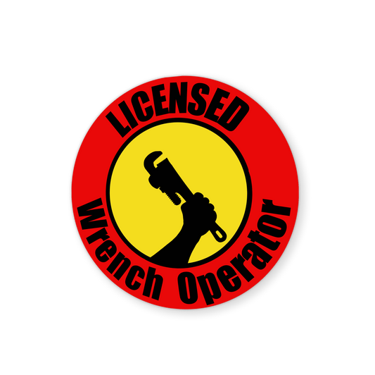 Licensed Wrench Operator Sticker